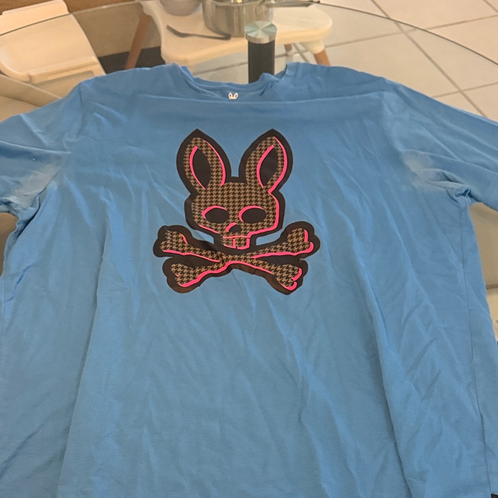 Psycho Bunny Blue Graphic Tee